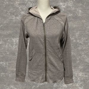 PRANA | Full Zip Grayish Pink Lavender Long Sleeve Thin Hoodie Size S